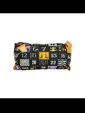 Halloween Countdown Throw Pillow w/ Candy Corn Day Marker by Candy Corn Lane 27"